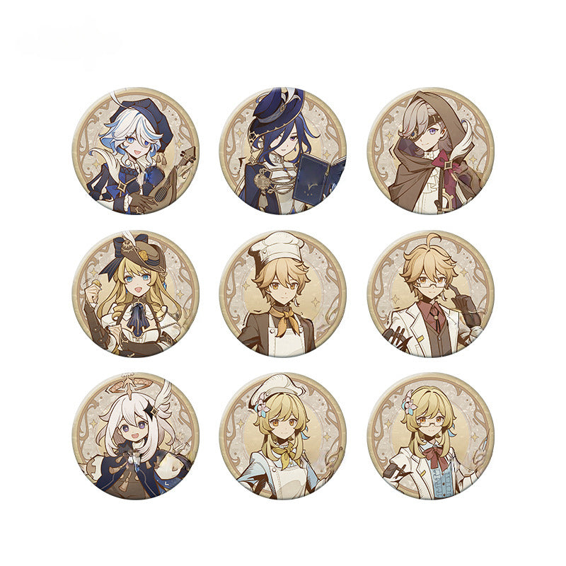 Genshin Impact Badge Standee Fridge Magnet Hunt the Shadow Series