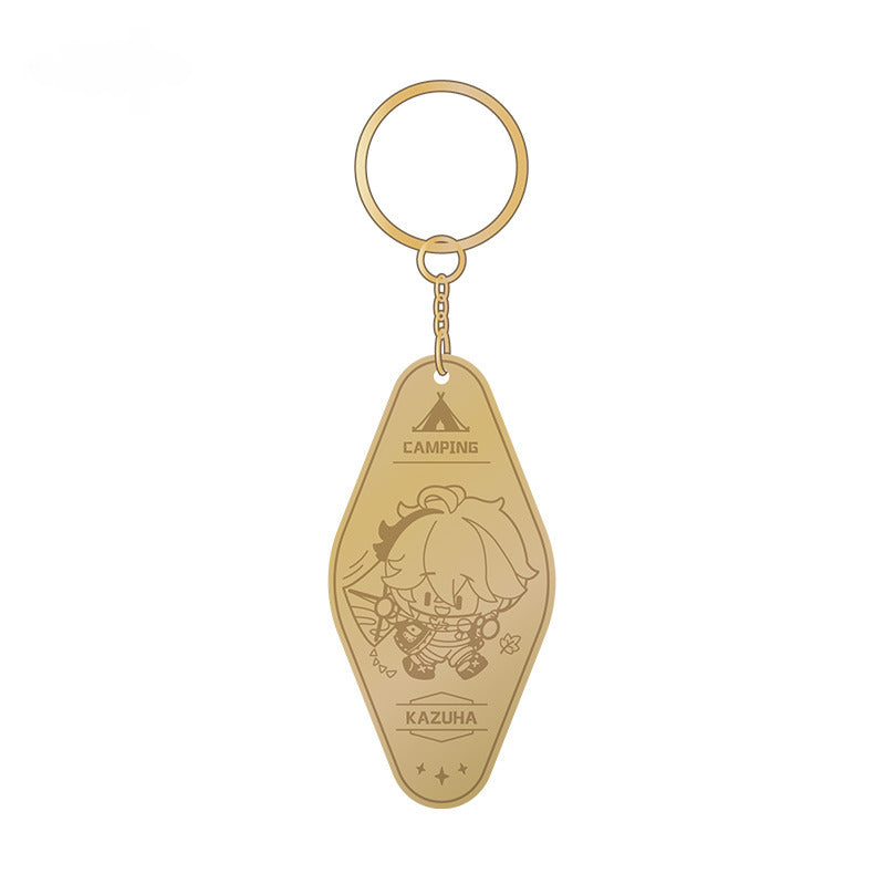 Genshin Impact Metal Pendant Leisurely Camping Theme