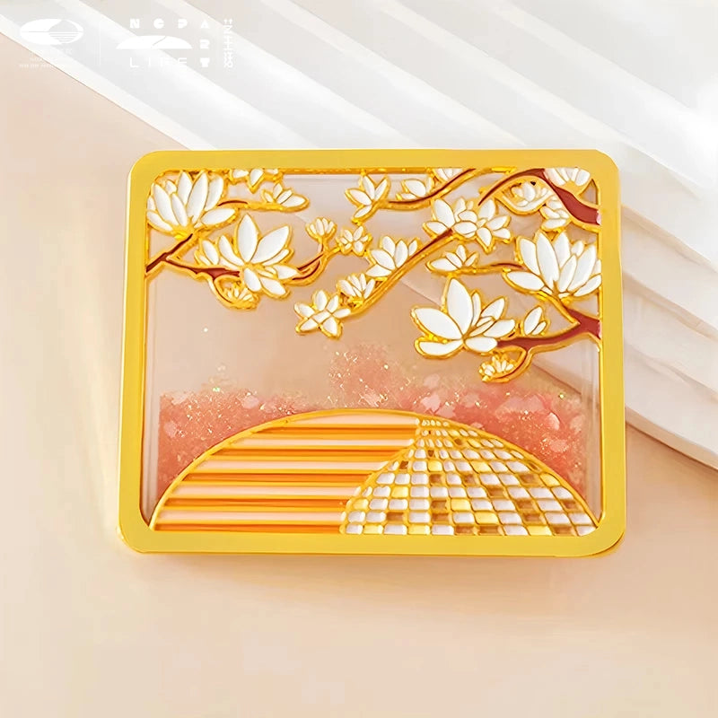 NCPA architecture flower fridge magnet