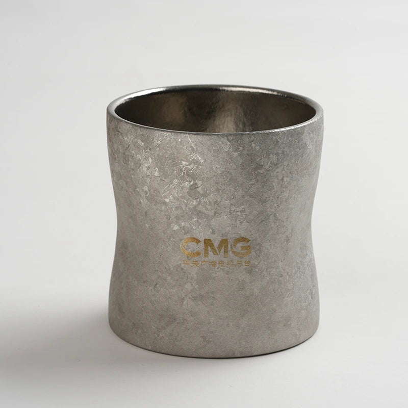 Residual Warmth Double-Wall Pure Titanium Coffee Cup