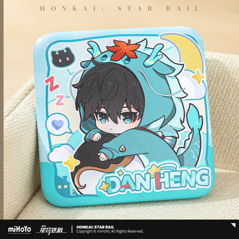 Honkai: Star Rail Chibi Square Badge Boys' Dormitory Series