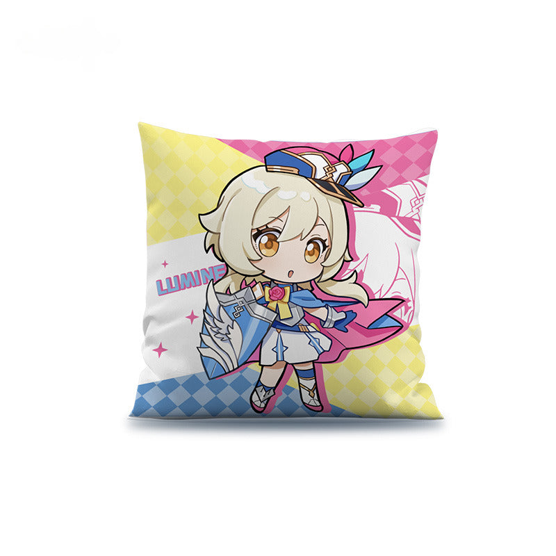 Genshin Impact Badges Pillow Acrylic Pendant 2023 Offline Exhibition Series