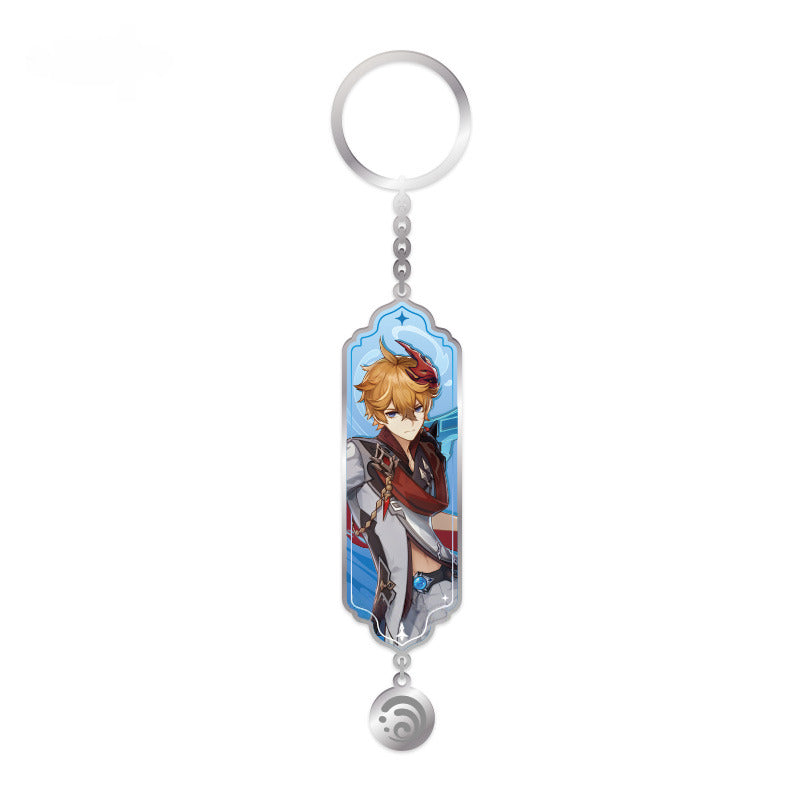Genshin Impact Character Metal Drop Glue Pendant