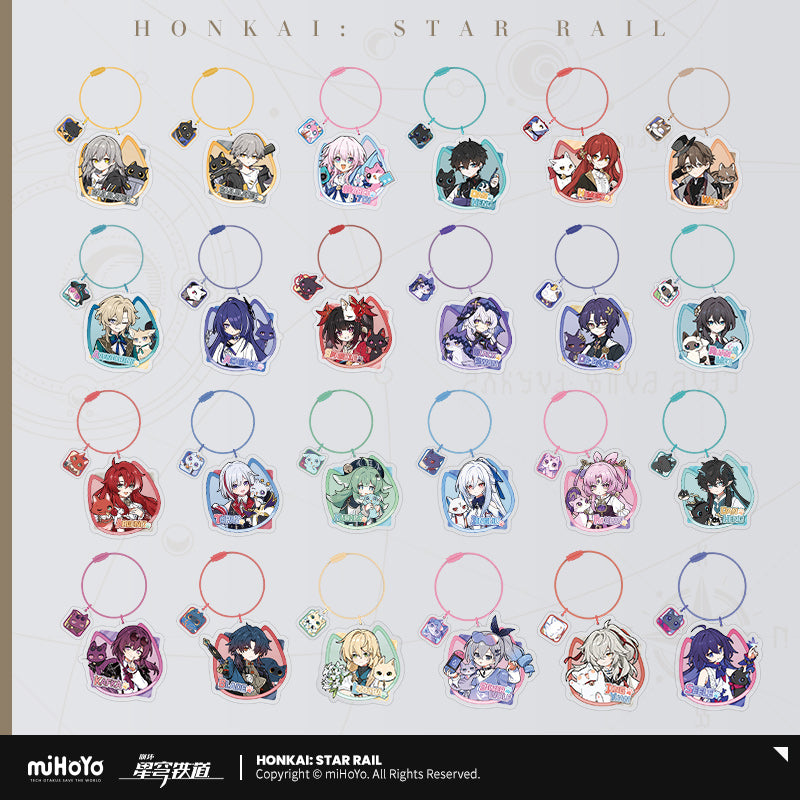 Honkai: Star Rail Acrylic Pendant Little Kitten Series