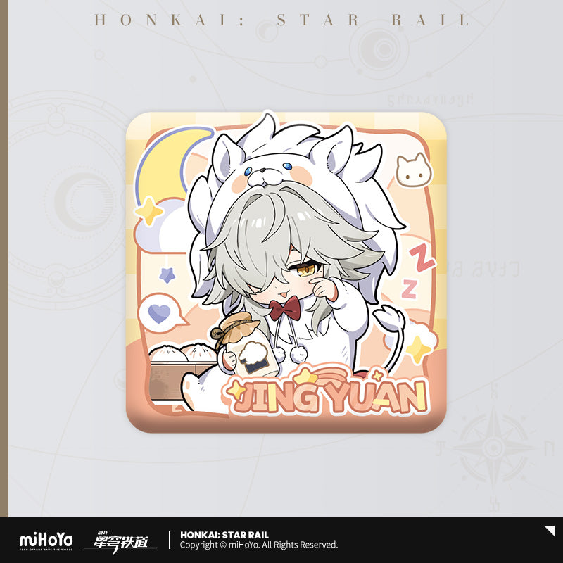 Honkai: Star Rail Chibi Square Badge Boys' Dormitory Series