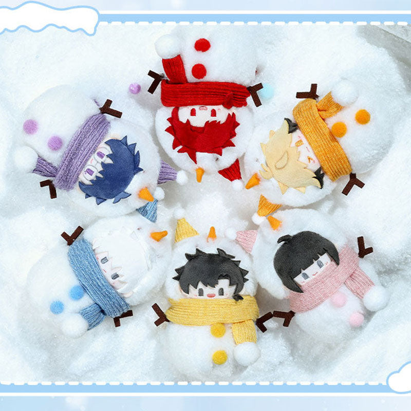 CPOP4U | Link Click Snowman Plush Pendant  Fluffy Winter