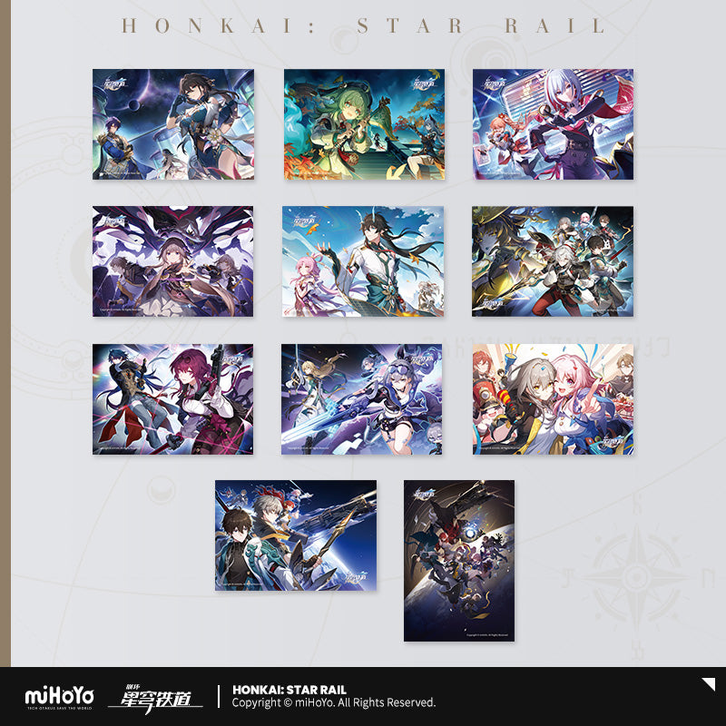 Honkai: Star Rail Postcard Set Interstellar Journey Series