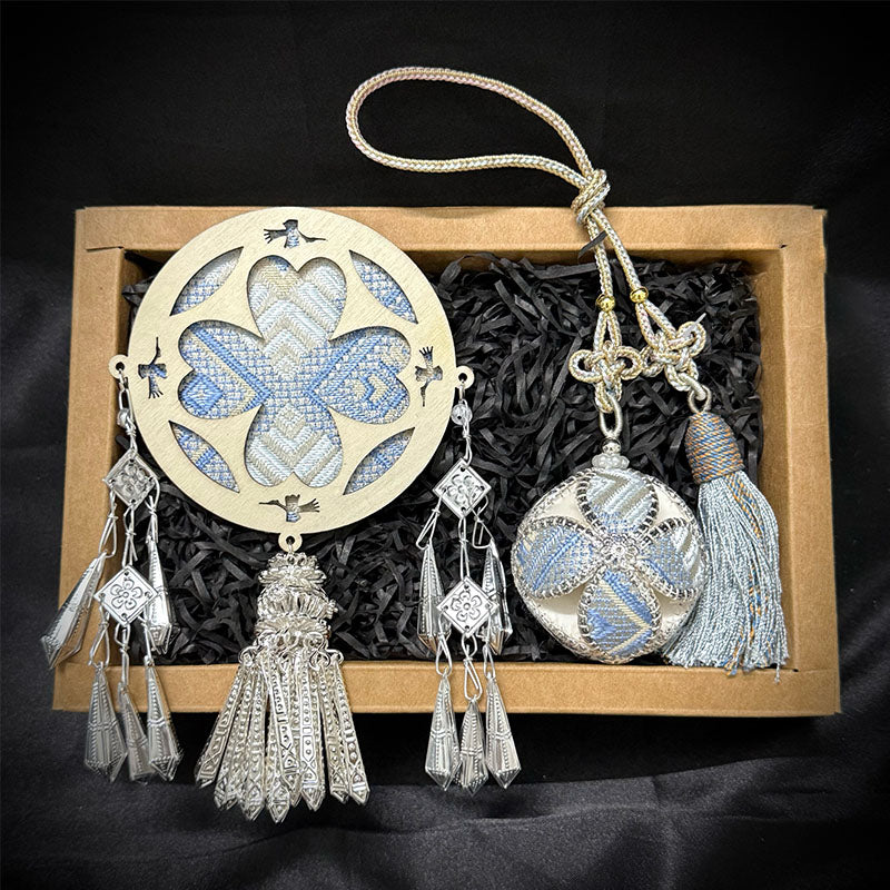 Embroidered Ball & Magnet Set – Traditional Guangxi Craft, Intangible Cultural Heritage Collection