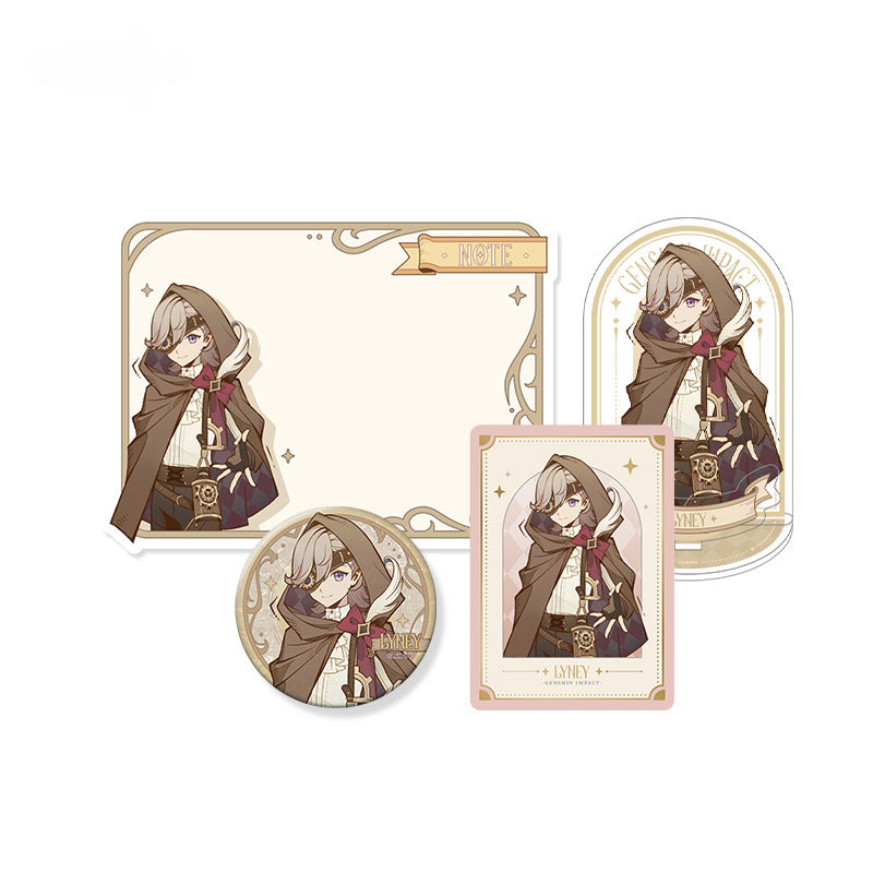 Genshin Impact Badge Standee Fridge Magnet Hunt the Shadow Series