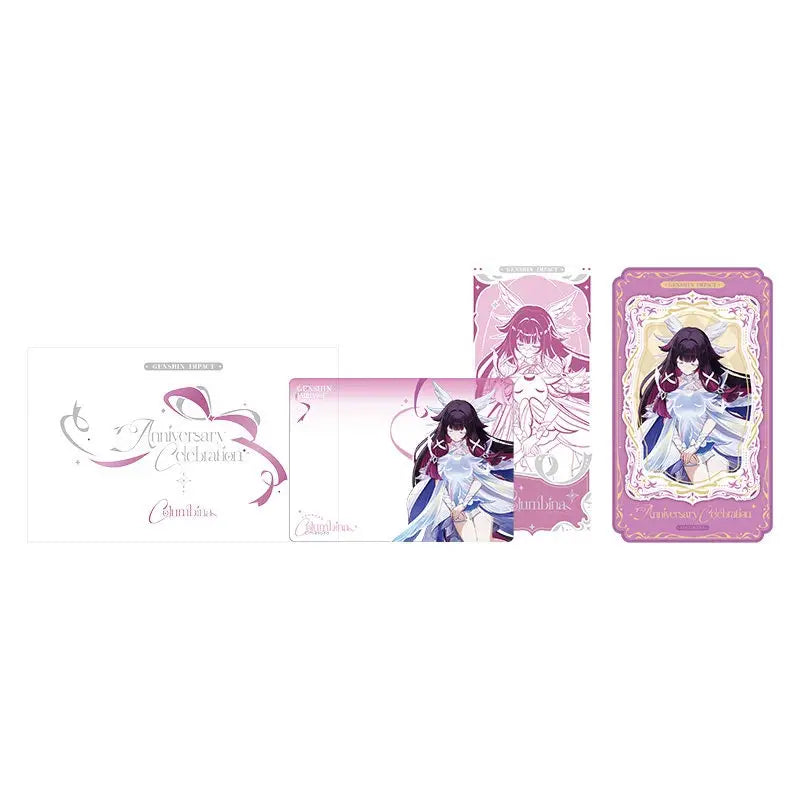 Genshin Impact 6th Anniversary Celebration Series Mirror Badge Standee Card