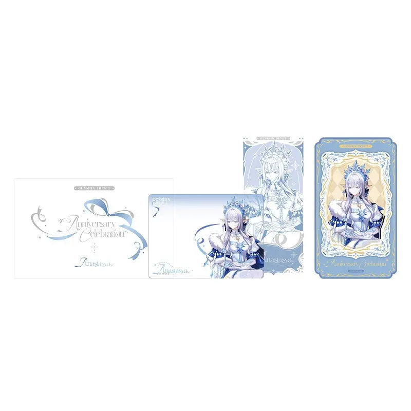 Genshin Impact 6th Anniversary Celebration Series Mirror Badge Standee Card