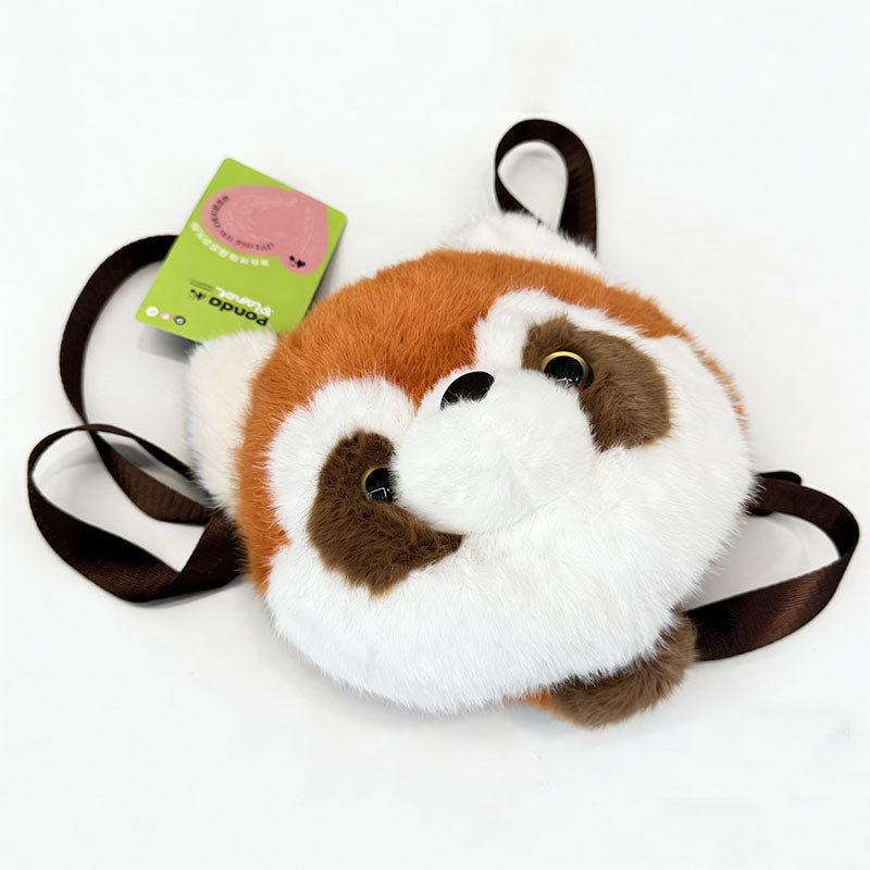 Official CCTV iPanda Red Panda Plush Crossbody Bag - Cute Animal Shoulder Purse