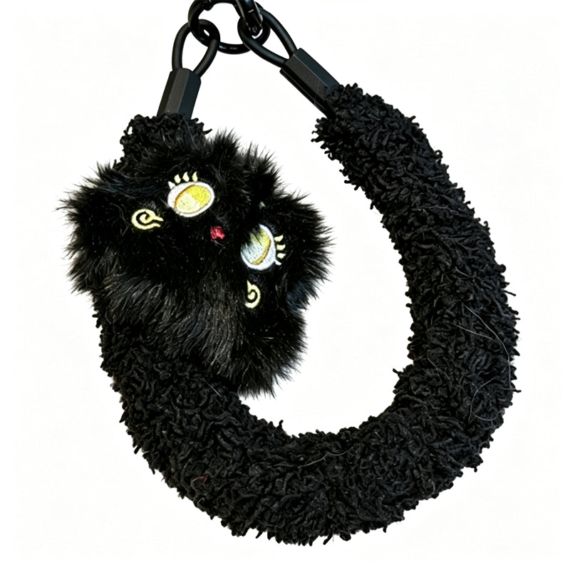 Little Coal Ball Cat Fridge Magnet Brooch Phone Strap Pet Bib