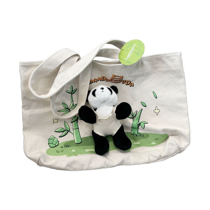 CCTV iPanda Panda Planet Doll Canvas Bag