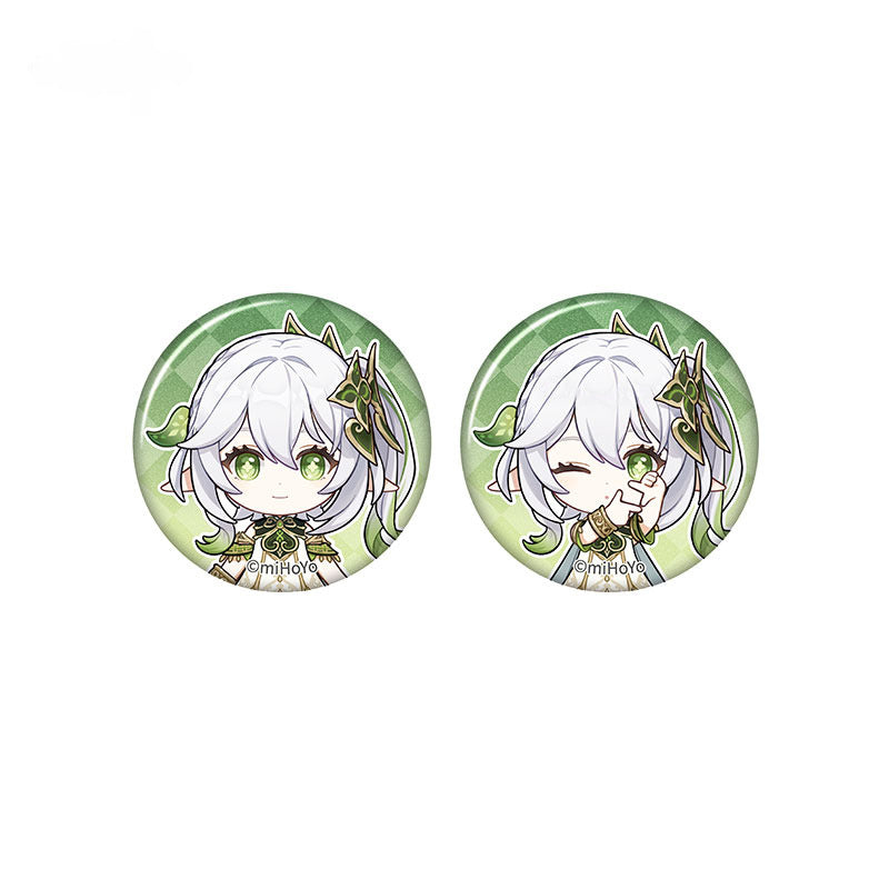 Genshin Impact Mini Badge Set Taking Pictures Recounting Good Times Series