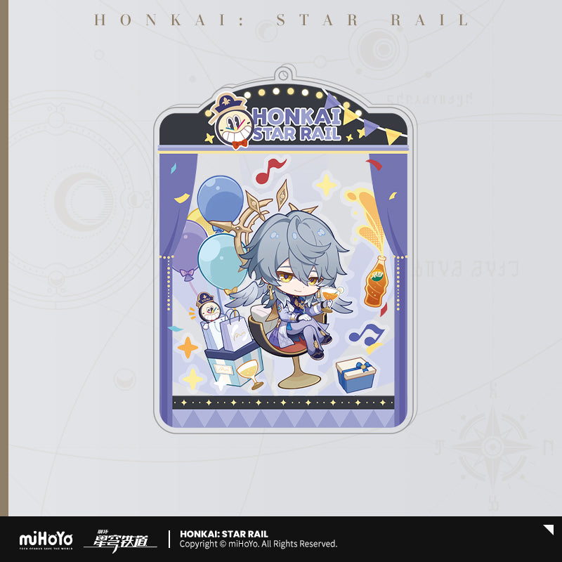 Honkai: Star Rail Chibi Acrylic Bobblehead Keychain Autumn Festival Series