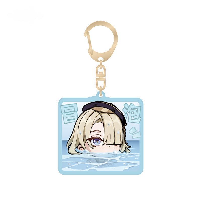 Genshin Impact Acrylic Pendant Q Version Emoticon Series