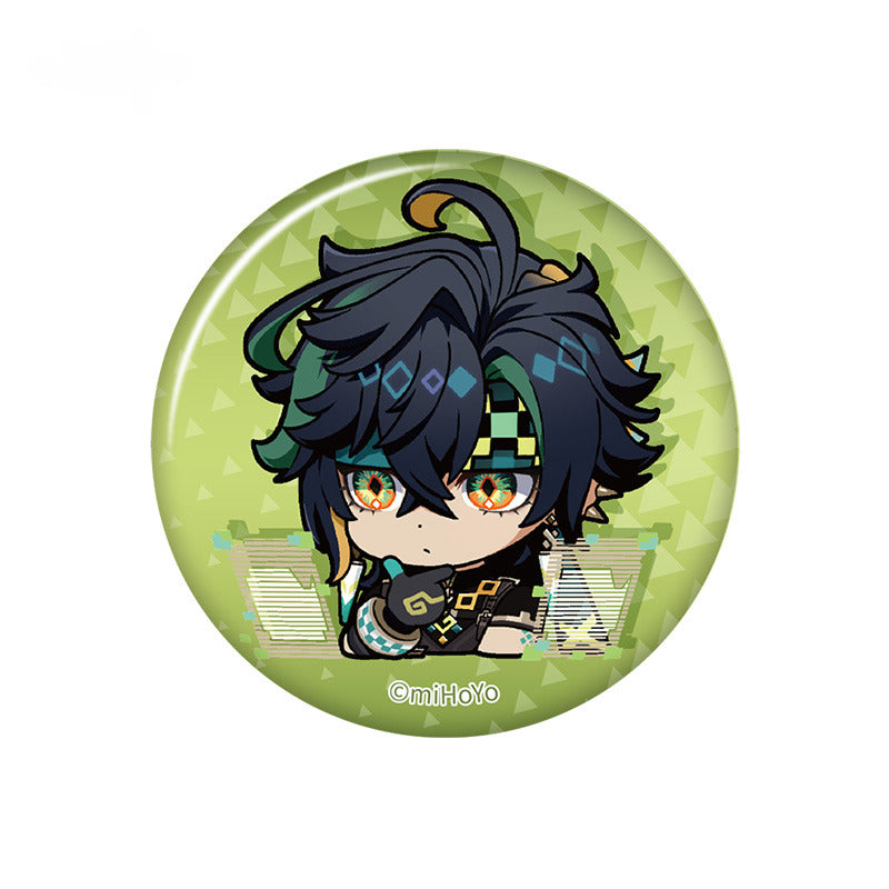 Genshin Impact Chibi Emoticon Badge
