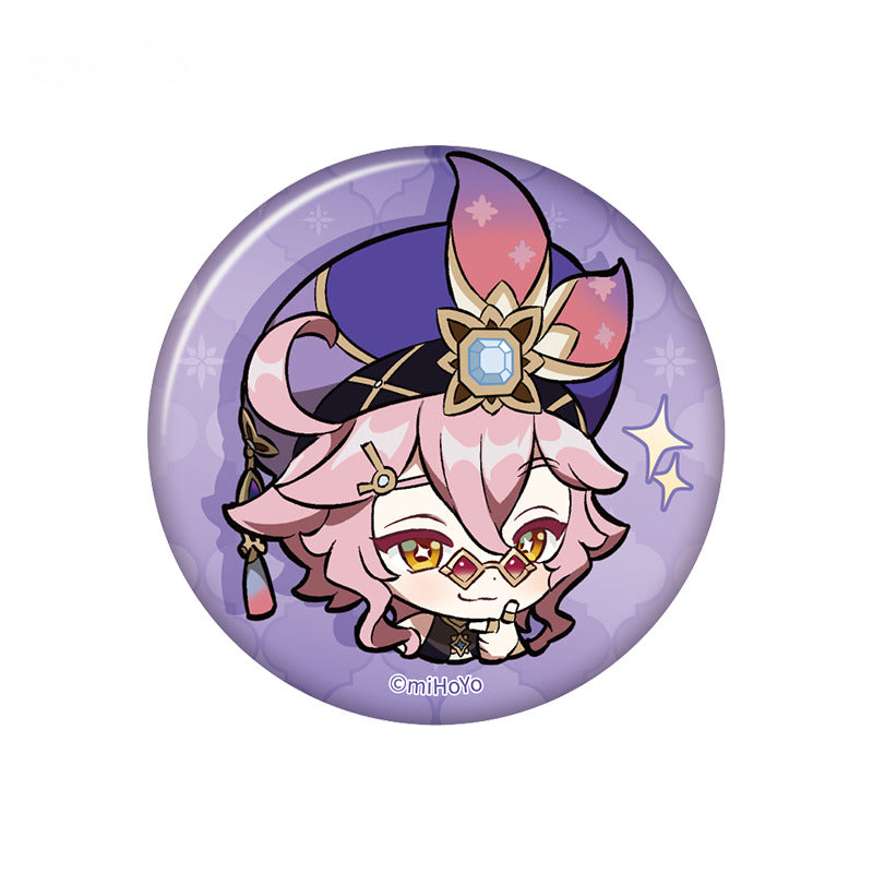 Genshin Impact Chibi Emoticon Badge Sumeru City Theme