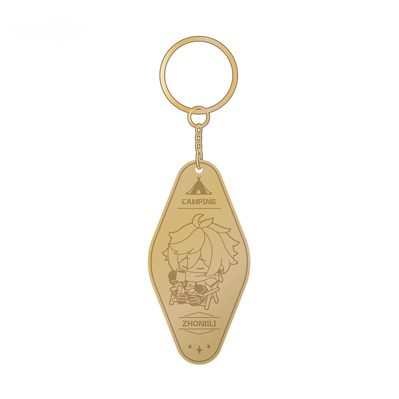 Genshin Impact Metal Pendant Leisurely Camping Theme