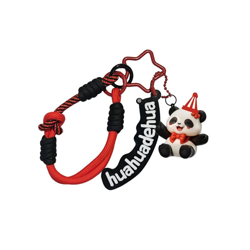 CCTV Giant Panda Hua Hua Soft Rubber Keychain