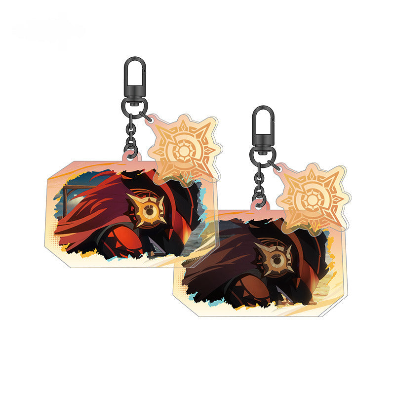 Genshin Impact Badge Pendant Accordion Page Imitation Film SetDusk Series