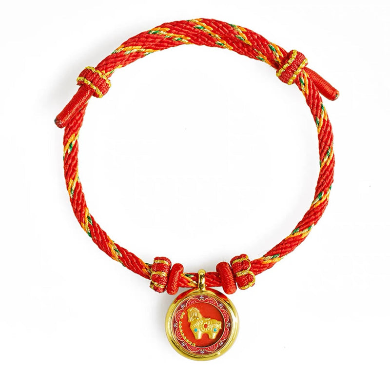 Lucky Horse Year Braided Bracelet