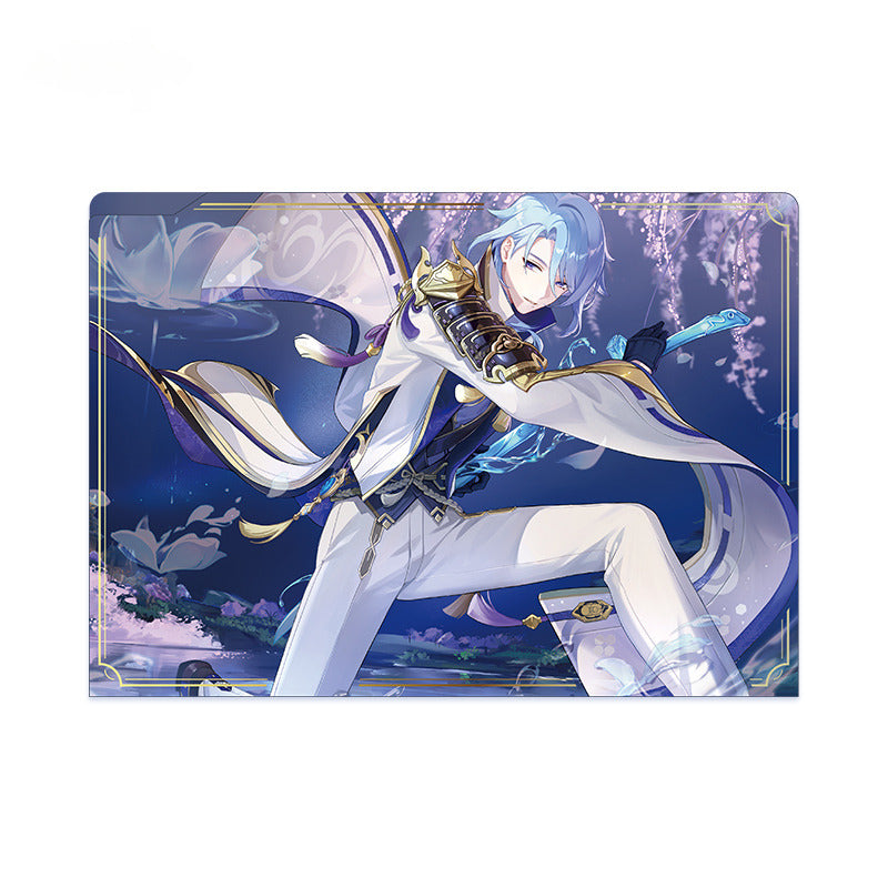 Genshin Impact Badge Ornament File Folder Kamisato Ayato 2023 Offline Exhibition Series