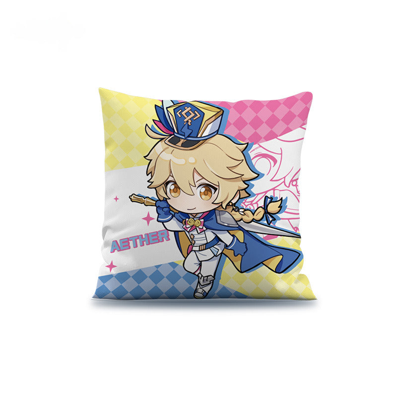 Genshin Impact Badges Pillow Acrylic Pendant 2023 Offline Exhibition Series