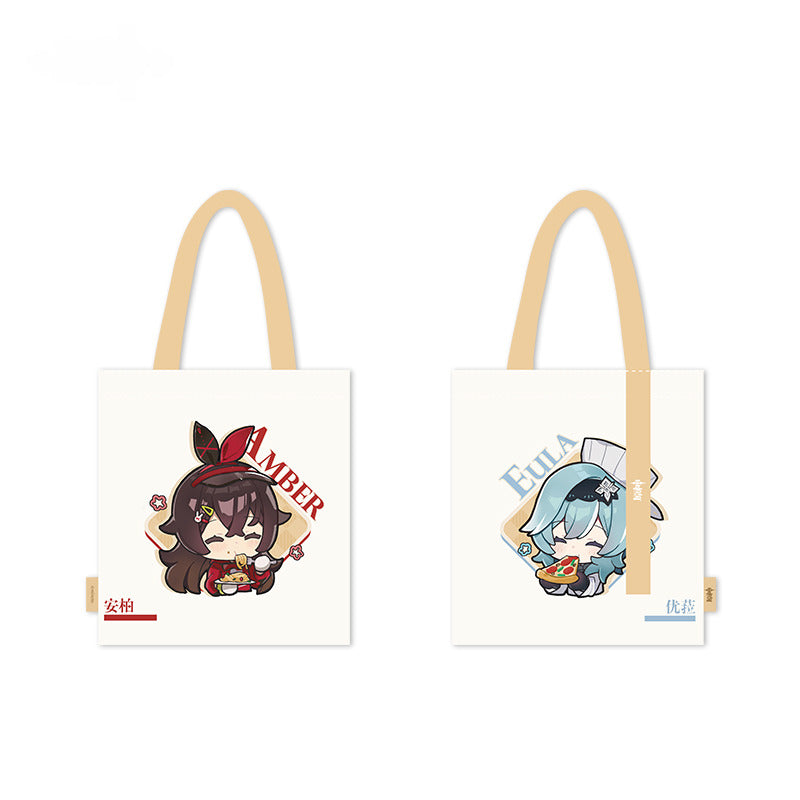 Genshin Impact Badge Canvas Bag Mouse Pad Plate Winds of Departure Theme