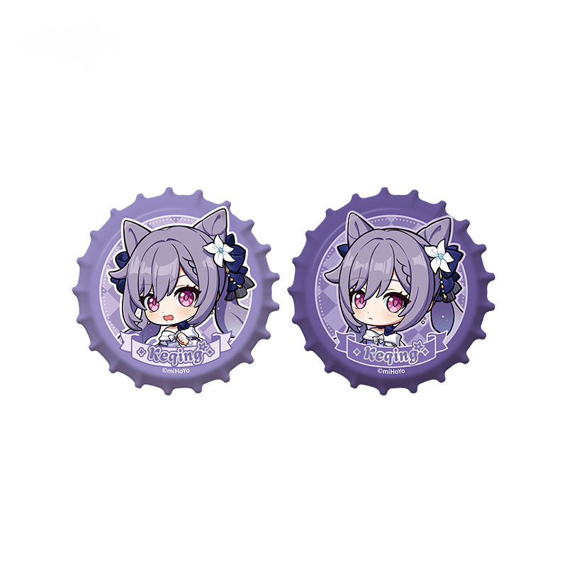 Genshin Impact Badge Standee Stamp Photo Frame Stick-it Storage Cloth Umbrella Keqing - Glistening Night Banquet Series