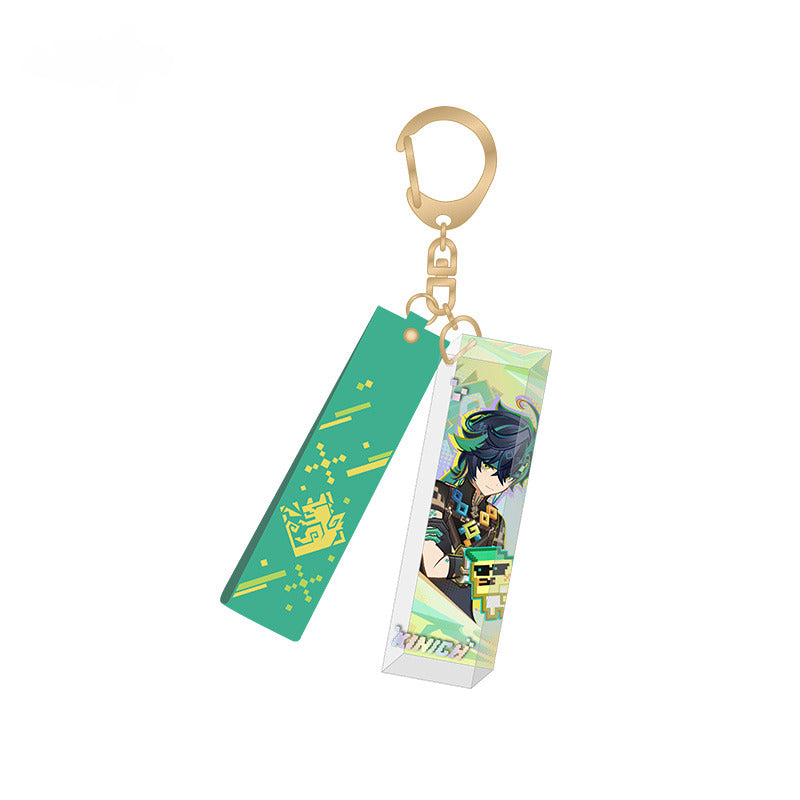 Genshin Impact Badge Pendant Lenticular Card Emblem of Steadfast Valor Series