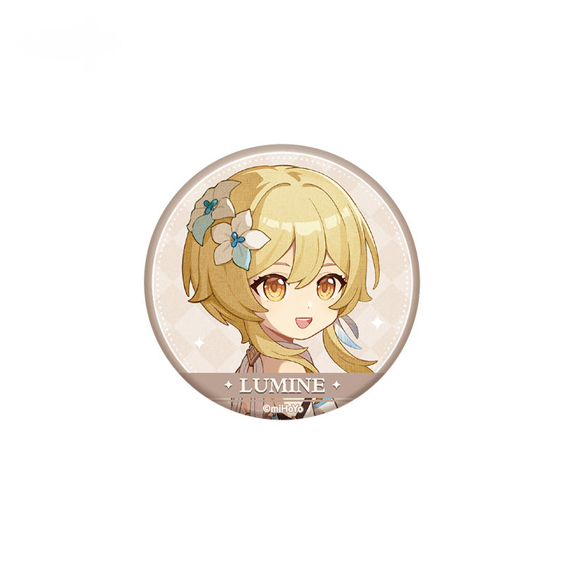 Genshin Impact Badge Transparent Card Set Washi Tape Clean! Battle Series