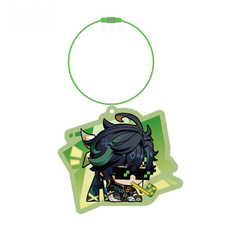 Genshin Impact Chibi Emoticon Series Acrylic Pendant