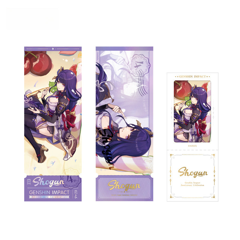 Genshin Impact Commemorative Ticket Set Anniversary Celebration Series