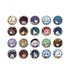 Genshin Impact Mini Badge Set Travel Notes Vibrant Harriers Series