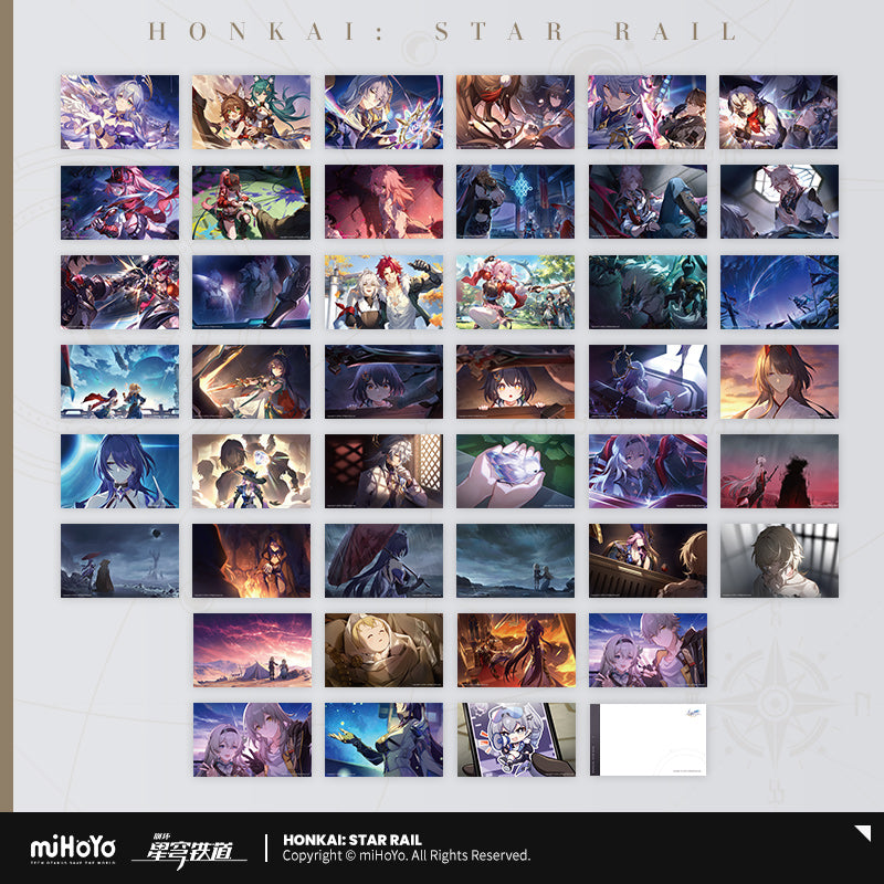 Honkai: Star Rail Postcard Set The Memories of Walking with You Series