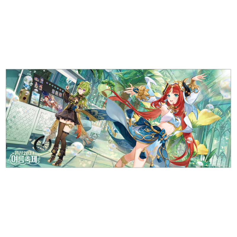 Genshin Impact Badges Pendant Standee Colored Paper Tower Summer Celebration Series