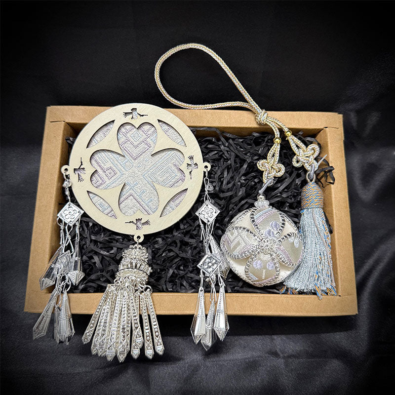 Embroidered Ball & Magnet Set – Traditional Guangxi Craft, Intangible Cultural Heritage Collection