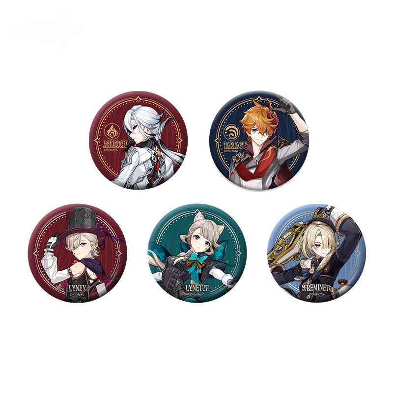Genshin Impact Badge Fatui Theme