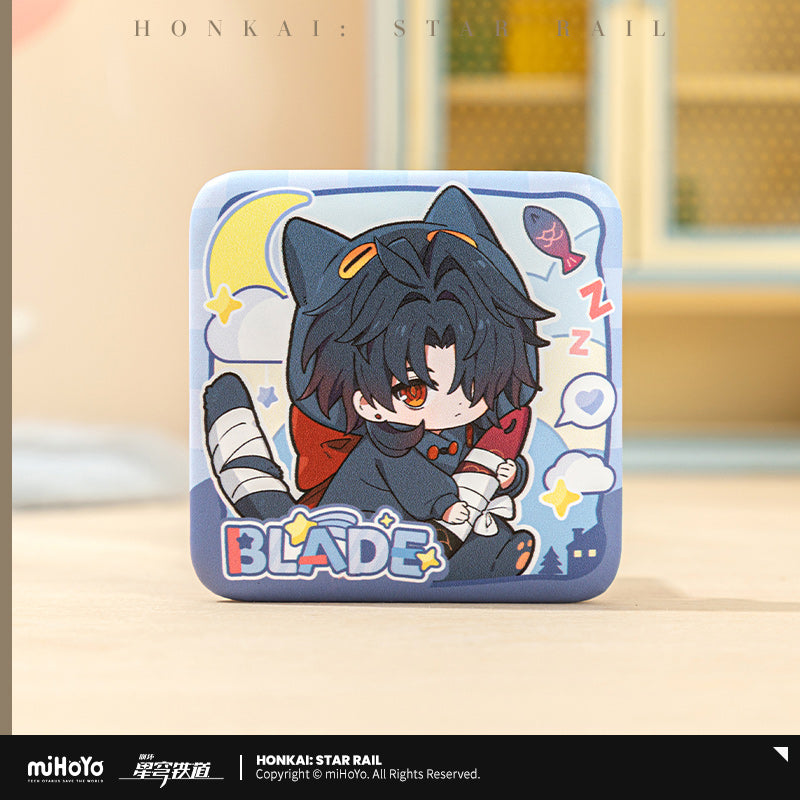 Honkai: Star Rail Chibi Square Badge Boys' Dormitory Series