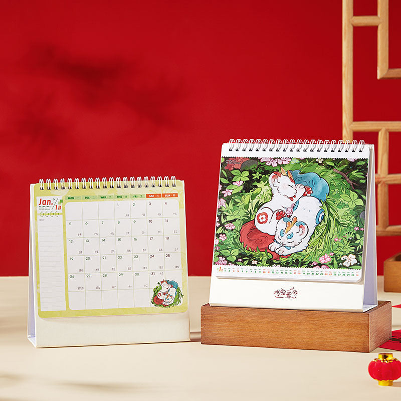 Fabulous Beasts 2026 New Year Desk Calendar Planner