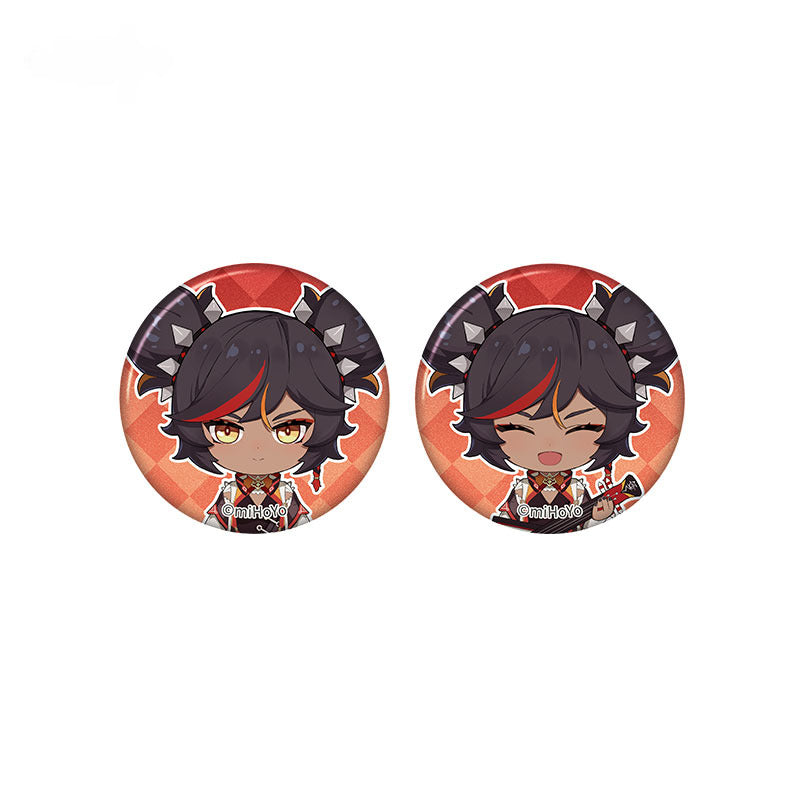 Genshin Impact Mini Badge Set Taking Pictures Recounting Good Times Series