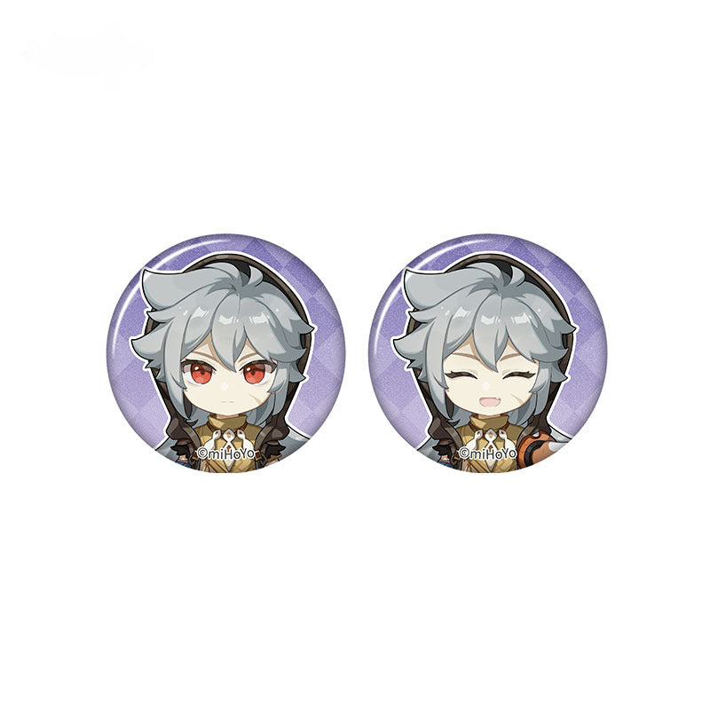 Genshin Impact Mini Badge Set Taking Pictures Recounting Good Times Series