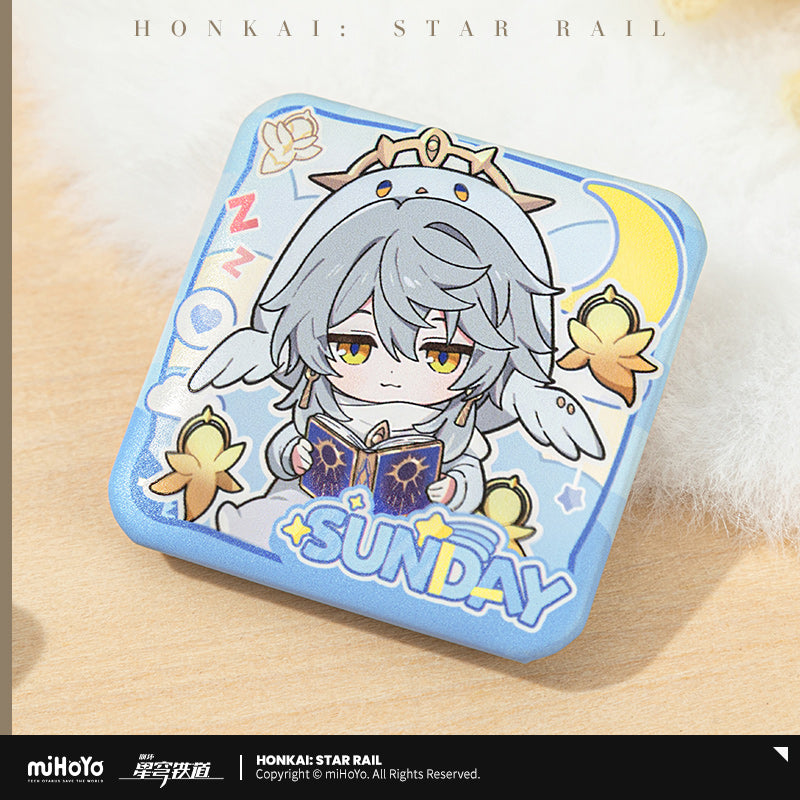 Honkai: Star Rail Chibi Square Badge Boys' Dormitory Series