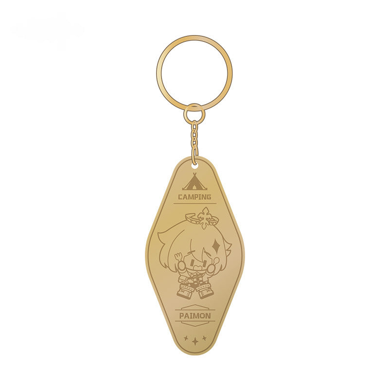 Genshin Impact Metal Pendant Leisurely Camping Theme