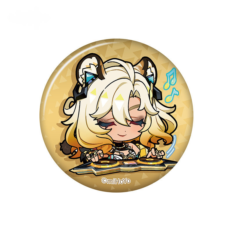 Genshin Impact Chibi Emoticon Badge