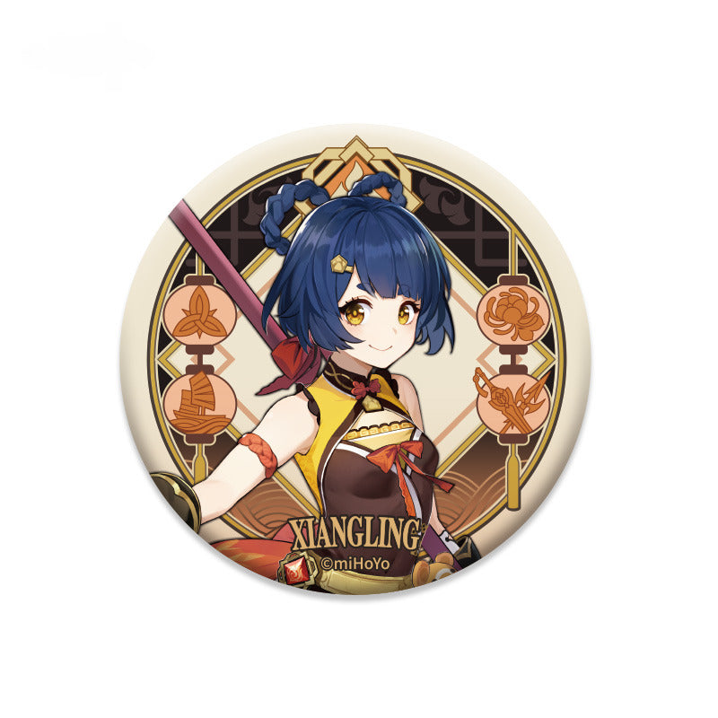 Genshin Impact Badge Liyue Harbor Theme