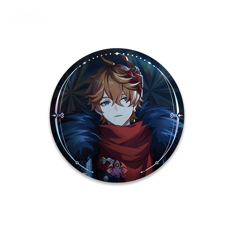 Genshin Impact Badge Quicksand Acrylic Painting A Winter Night's Lazzo