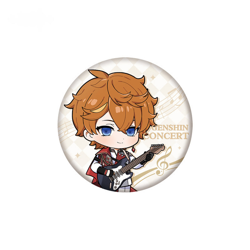 Genshin Impact Chibi Character Badge Concert Theme